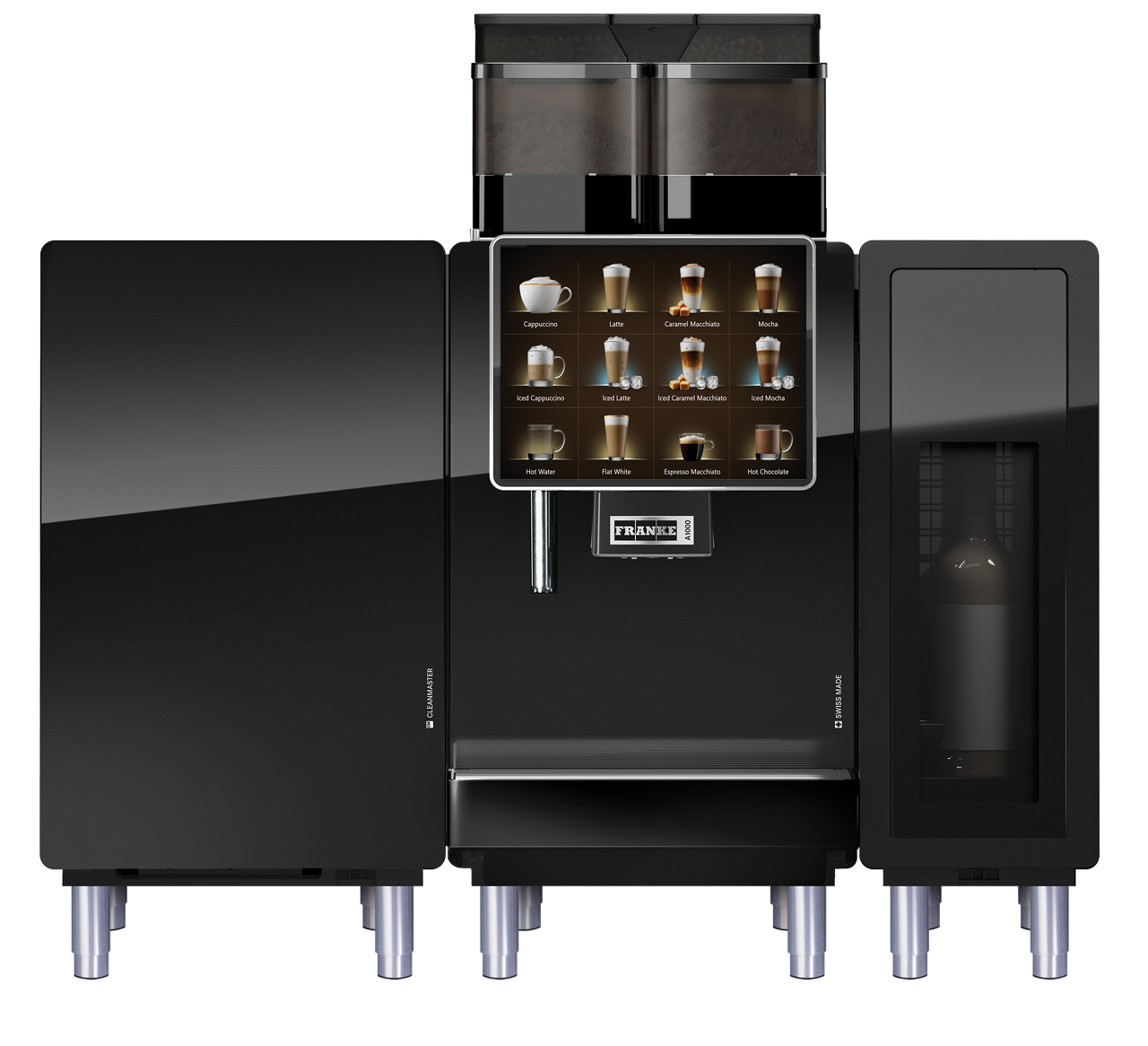 Modular commercial coffee machine for customizable solutions