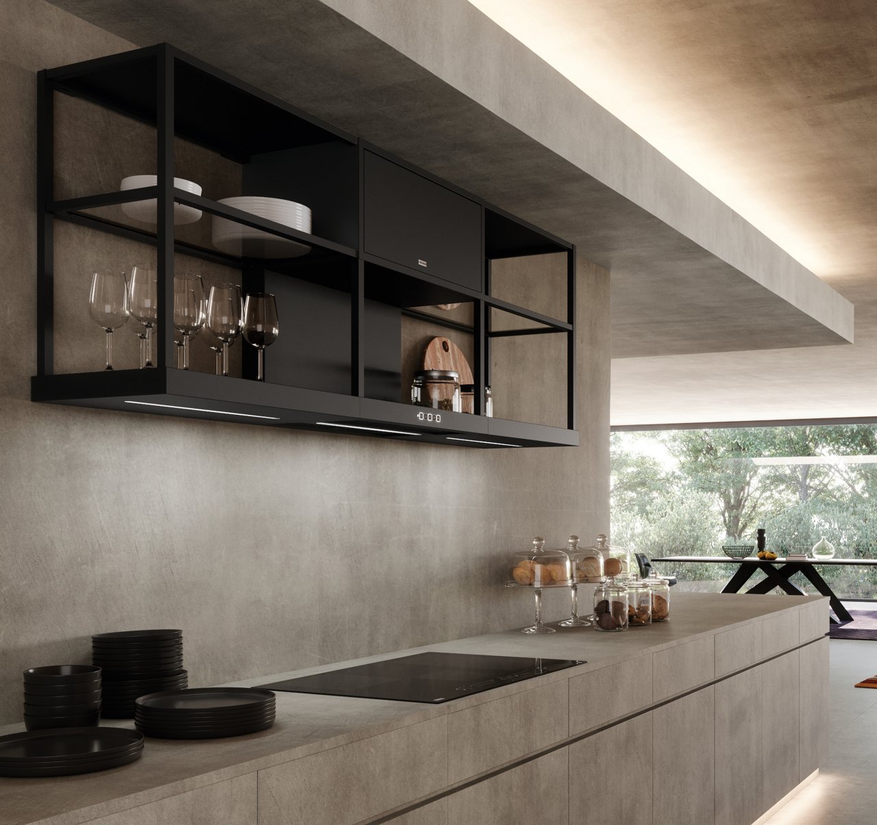 Maris Modular Wall Hood with Shelf Module