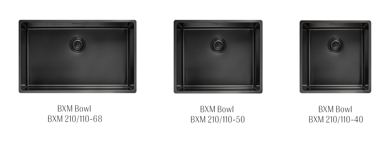 Franke Masterpiece BXM cubas: BXM 210/110-68, BXM 210/110-50, BXM 210/110-40