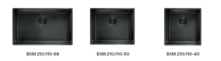 Franke Masterpiece BXM Bowls: BXM 210/110-68, BXM 210/110-50, BXM 210/110-40