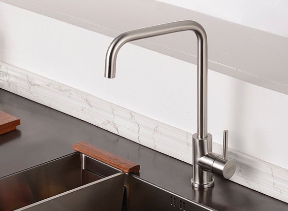 Tap with sink in grey