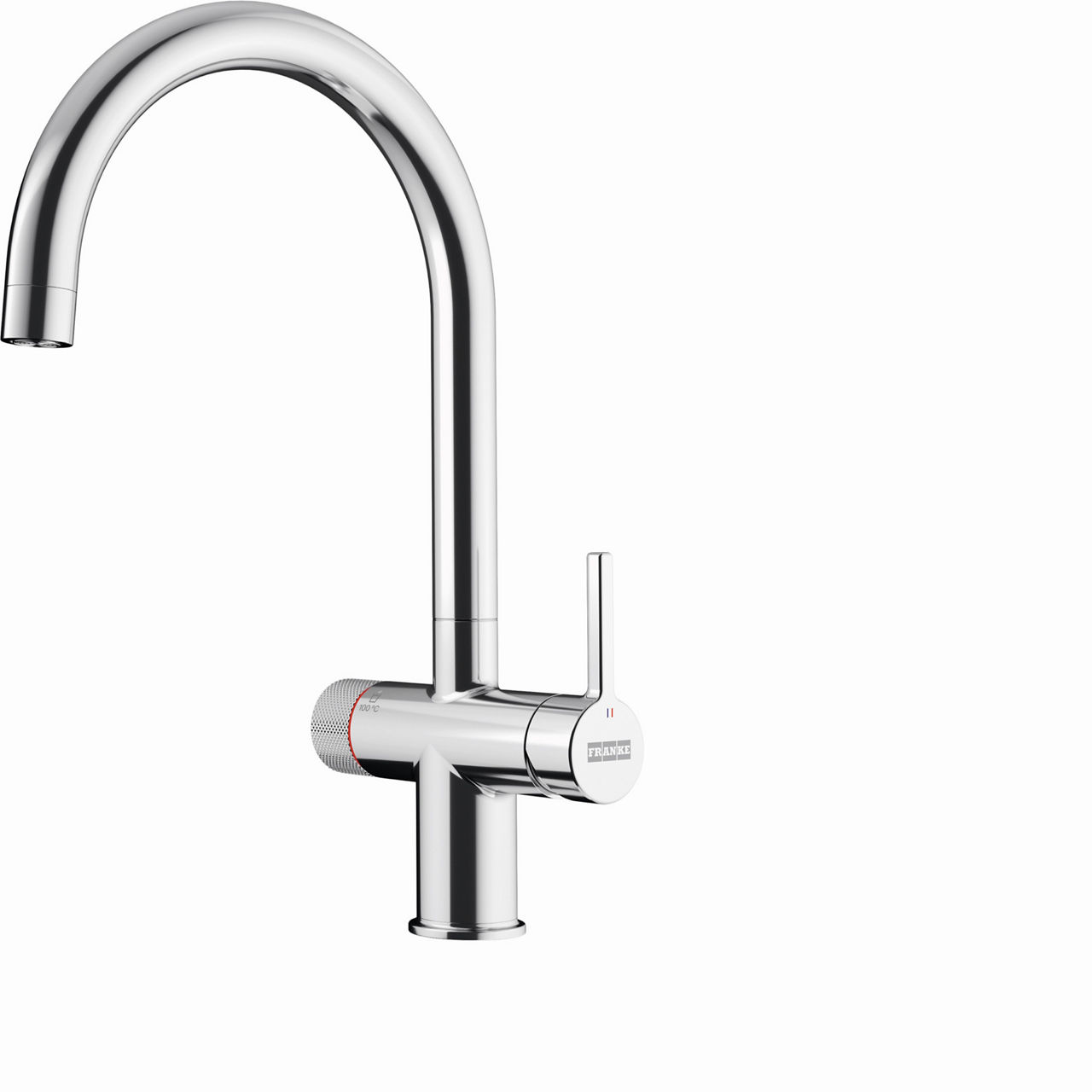 Franke Maris Water Hub oiling water tap mechanical operation in chrome 