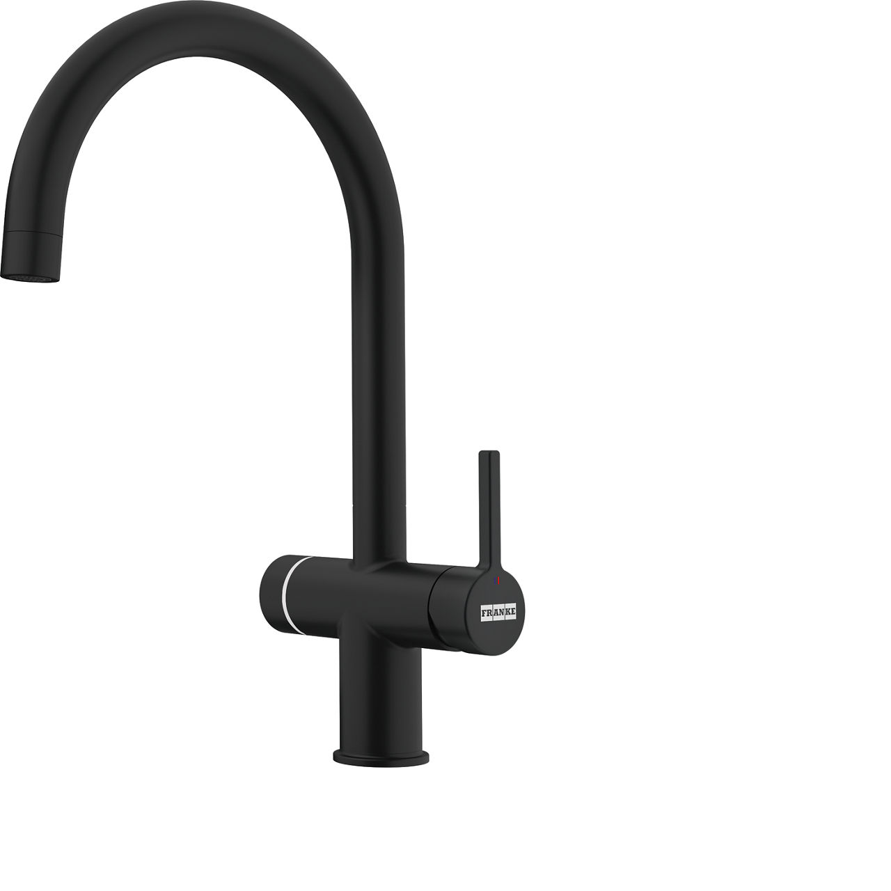 Franke Maris Water Hub tap with electronic operation in Matt Black 