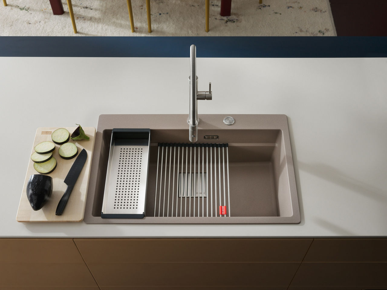 Franke functional ledge kitchen sinks