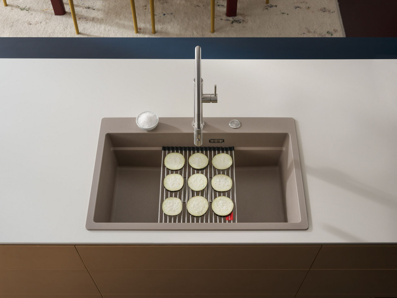 Franke functional ledge kitchen sinks