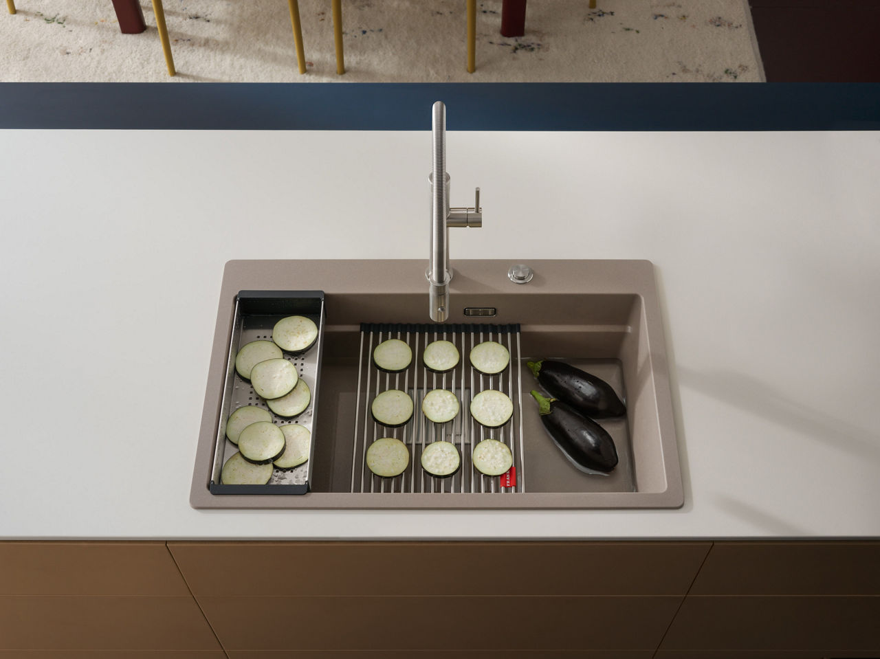Franke functional ledge kitchen sinks