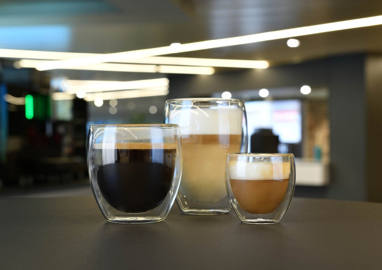 Franke Coffee Systems coffee menu, americano, latte macchiato, espresso macchiato