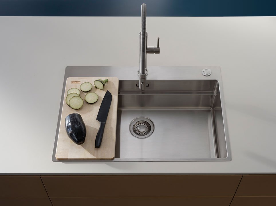 Franke kitchen sink in stainless steel