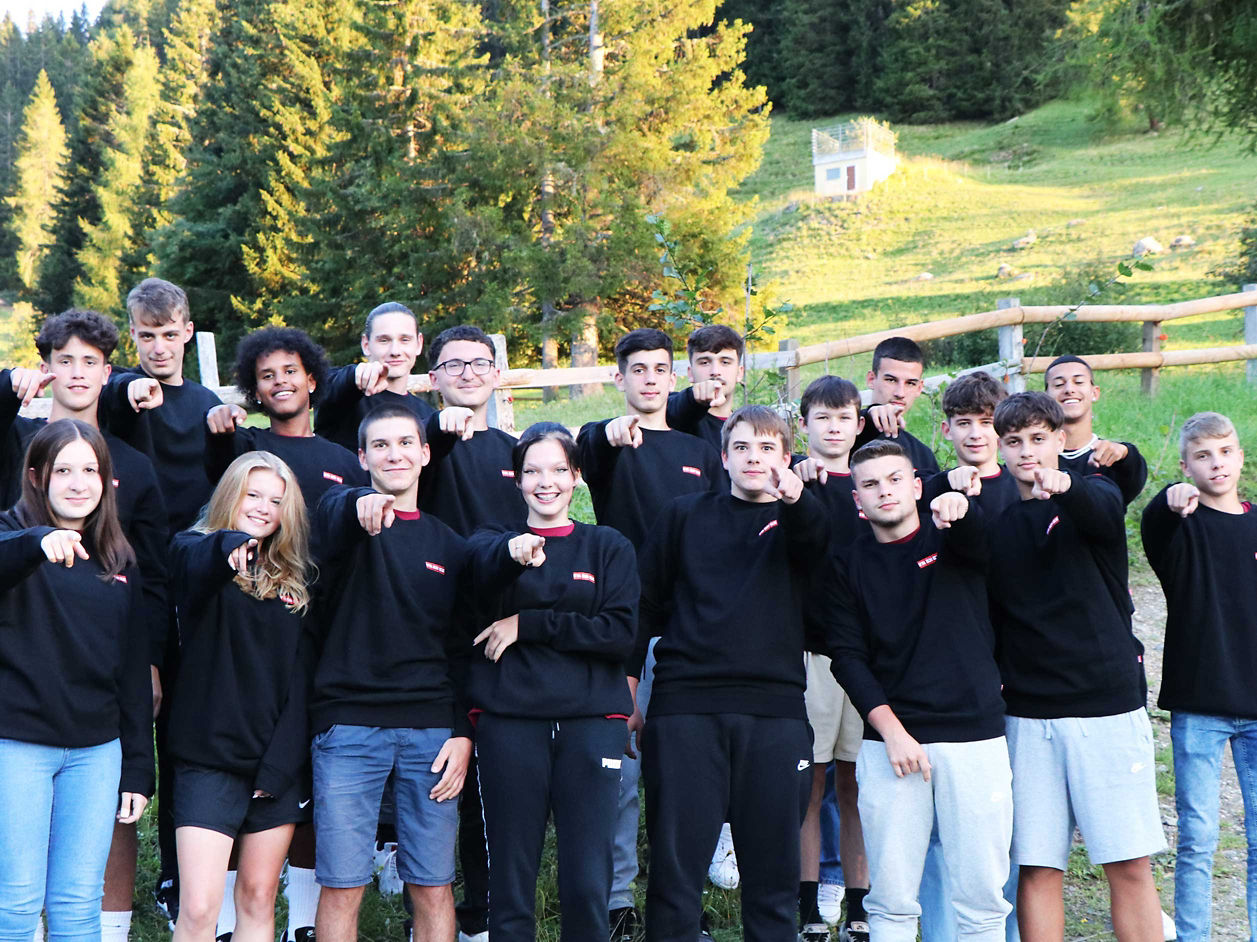 Group of Franke apprentices in Switzerland