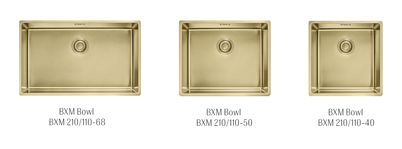 Franke Masterpiece BXM Bowls: BXM 210/110-68, BXM 210/110-50, BXM 210/110-40