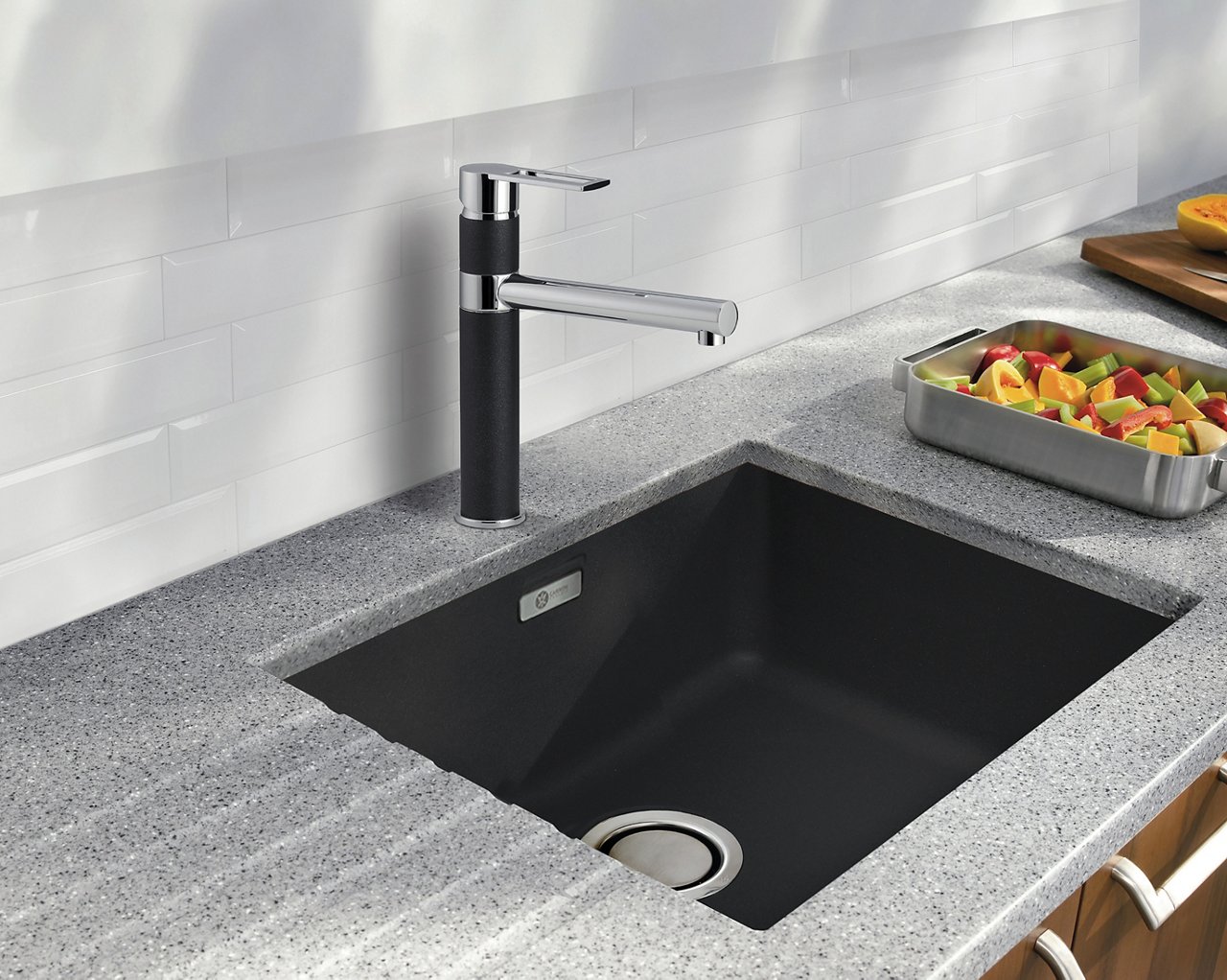 Carron Phoenix Haven sink with Reno tap