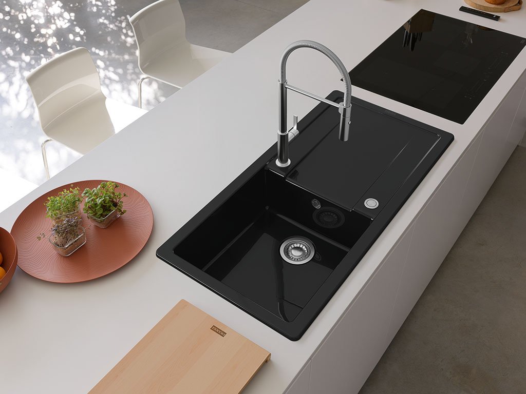 Franke MarisX ceramic kitchen sink in black