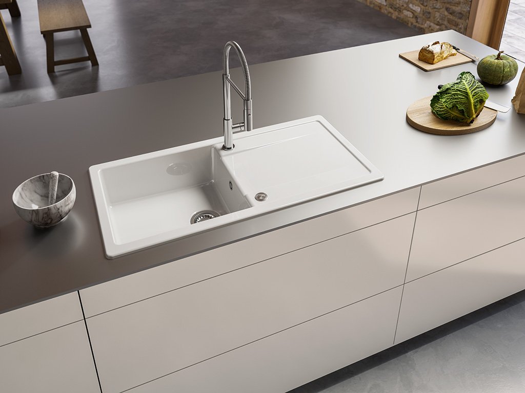 Franke MarisX ceramic kitchen sink in white