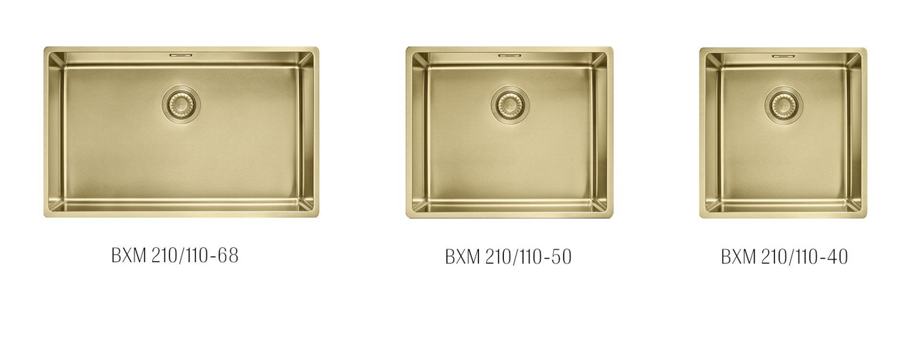 Franke Masterpiece BXM units: BXM 210/110-68, BXM 210/110-50, BXM 210/110-40
