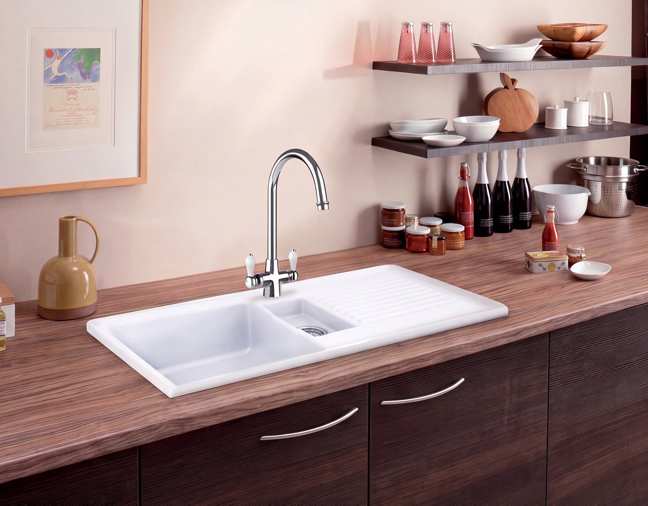 Carron Phoenix Sienna sink with Windsor tap