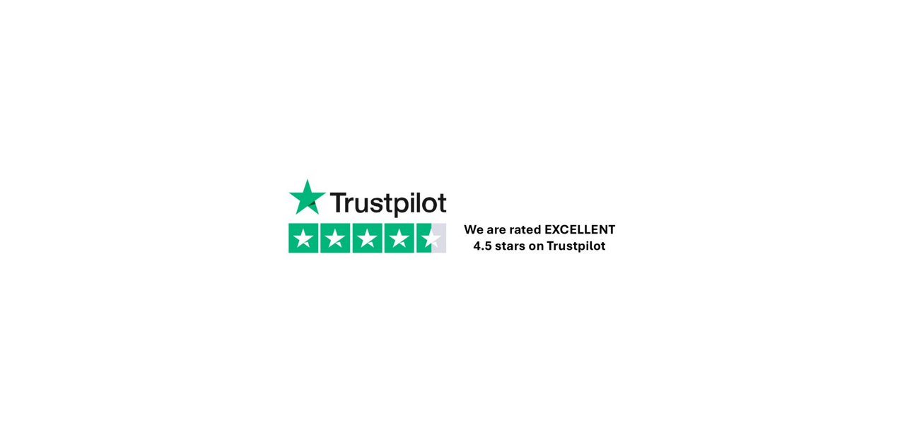 Trustpilot Excellent 4.5 star rating