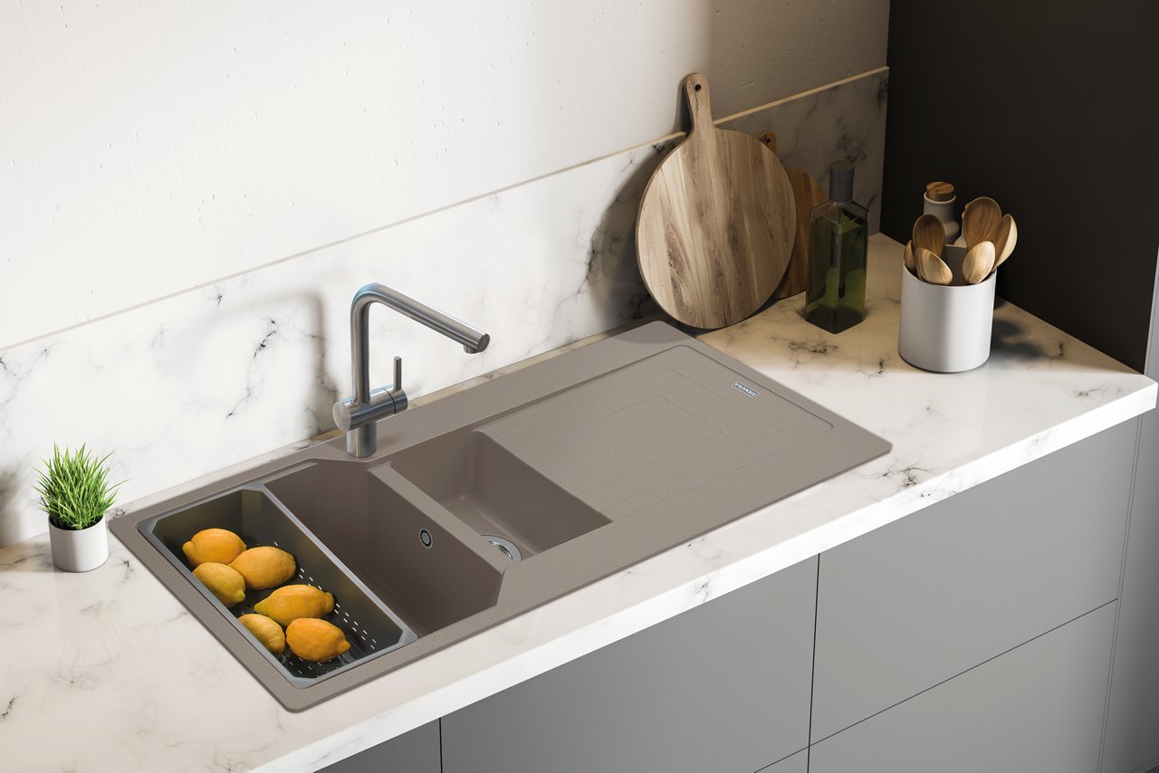 Coffee coloured Granite sinks