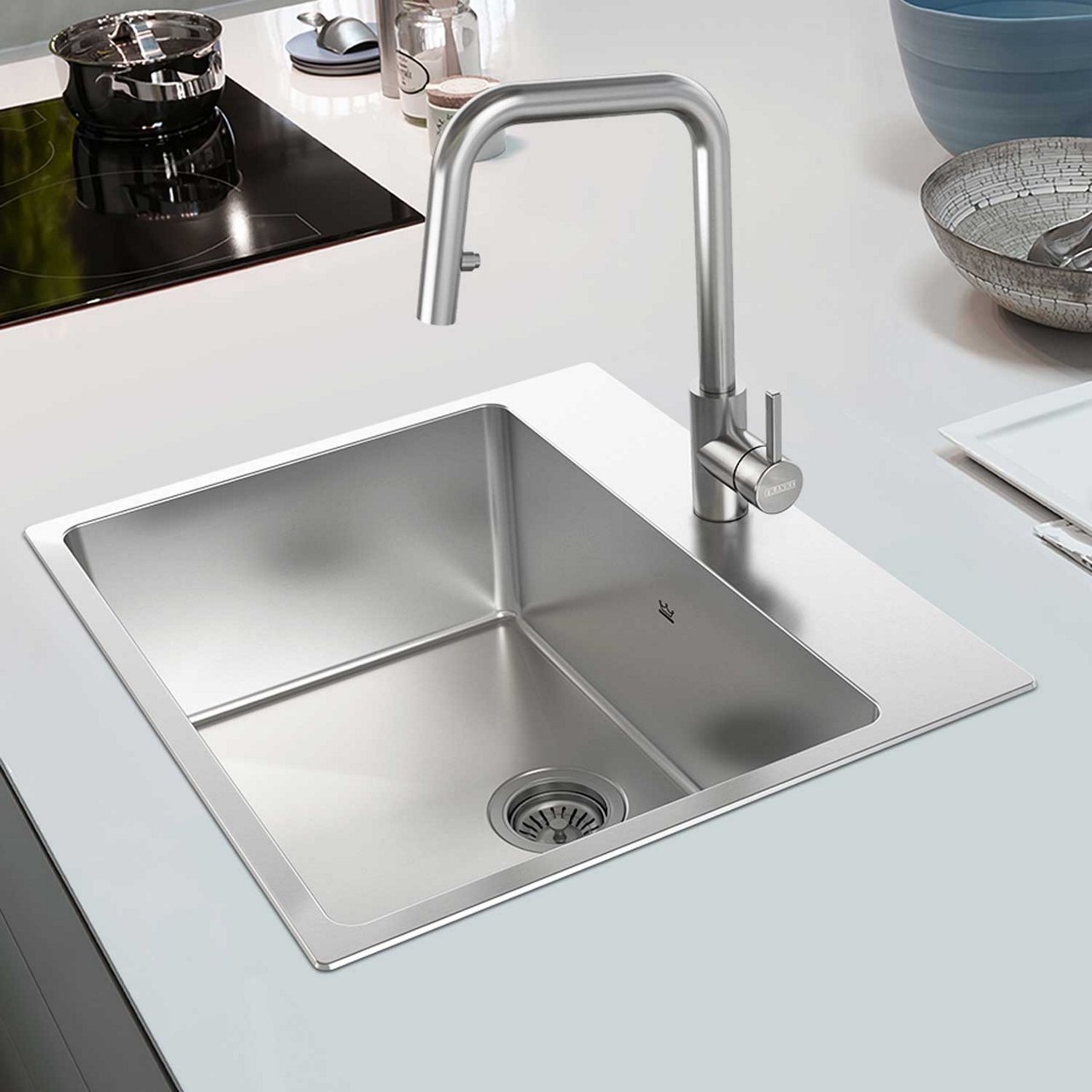 topmount stainless steel single bowl kitchen sink