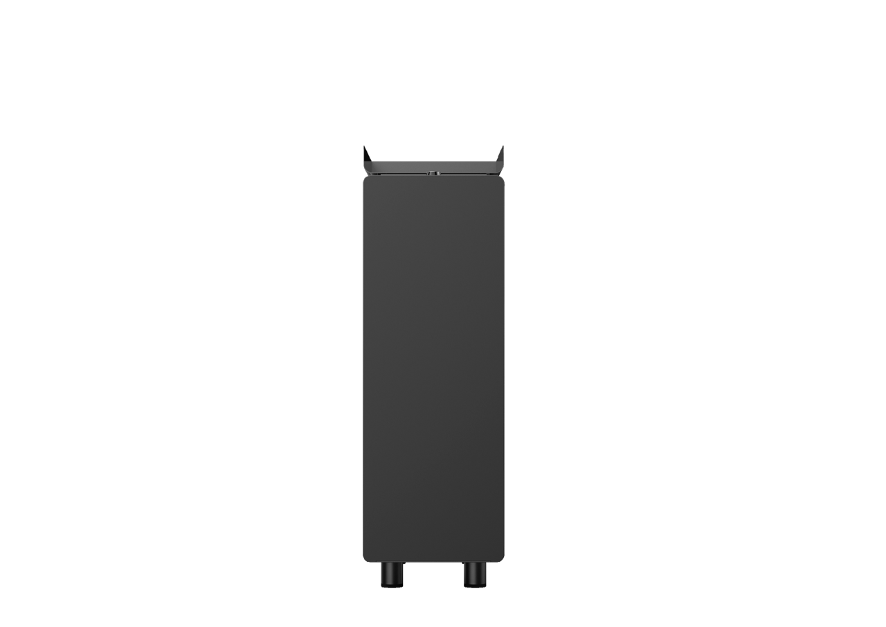 Franke Coffee Systems, flavor station, New A Line, onyx color, front view, closed