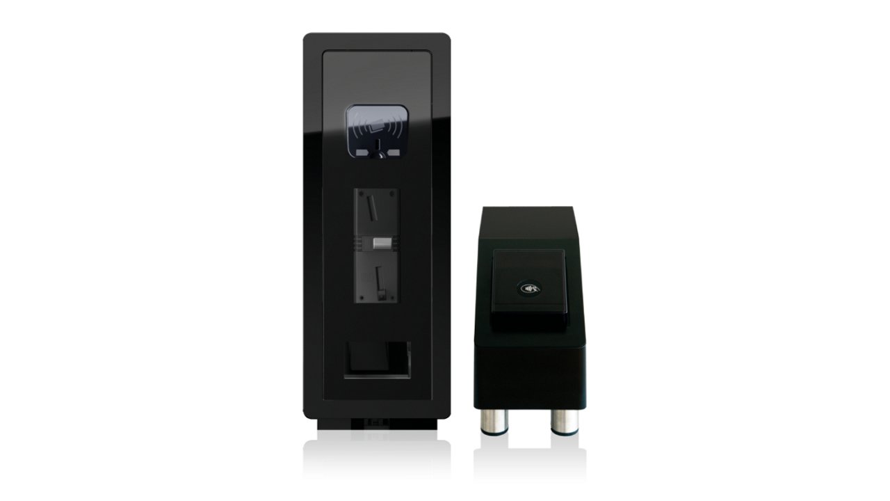 Franke Coffee Systems, add-on unit of fully automatic coffee machine, accounting systems for cashless or coins, front view