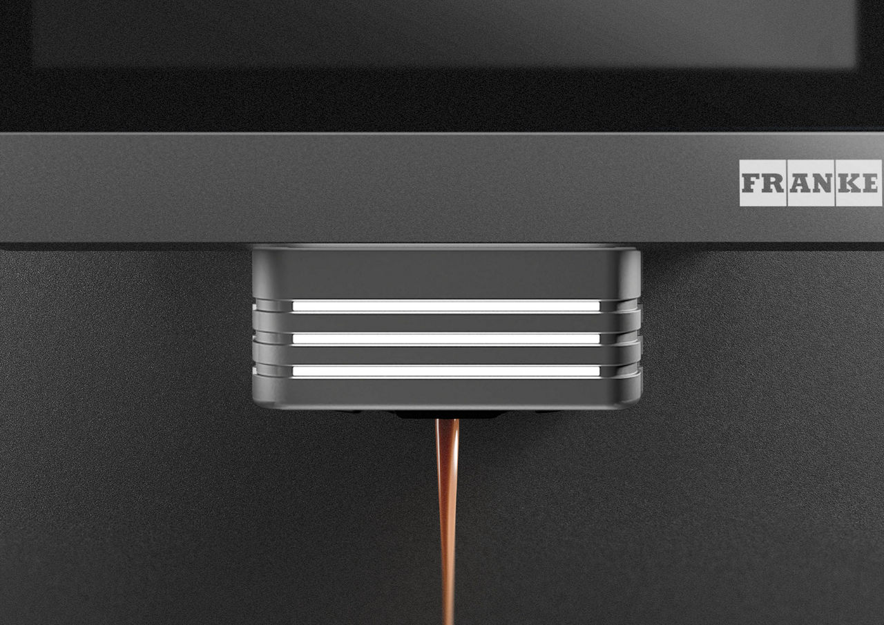 Dynamic Spout Light on the Franke A800 Fresh Brew