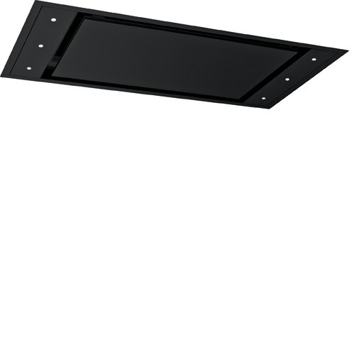 Image du produit d'une hotte de plafond noire Drop Slim