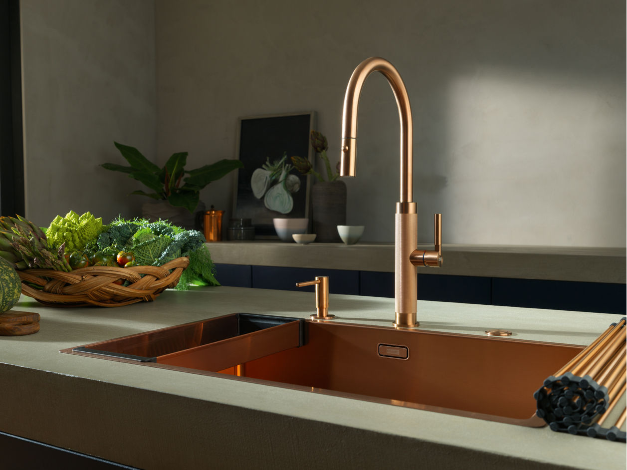 Mitigeur et évier Mythos Masterpiece en cuivre