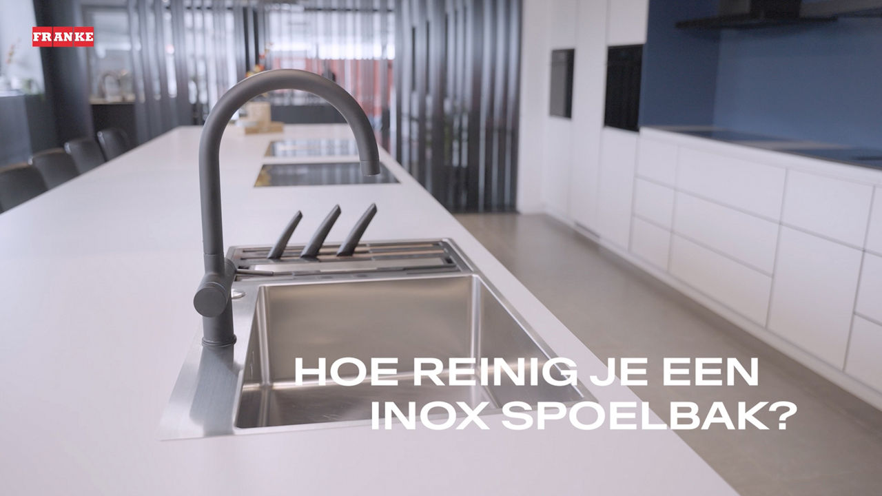 FRANKE - Video tutorial - Hoe reinig je een inox spoelbak?