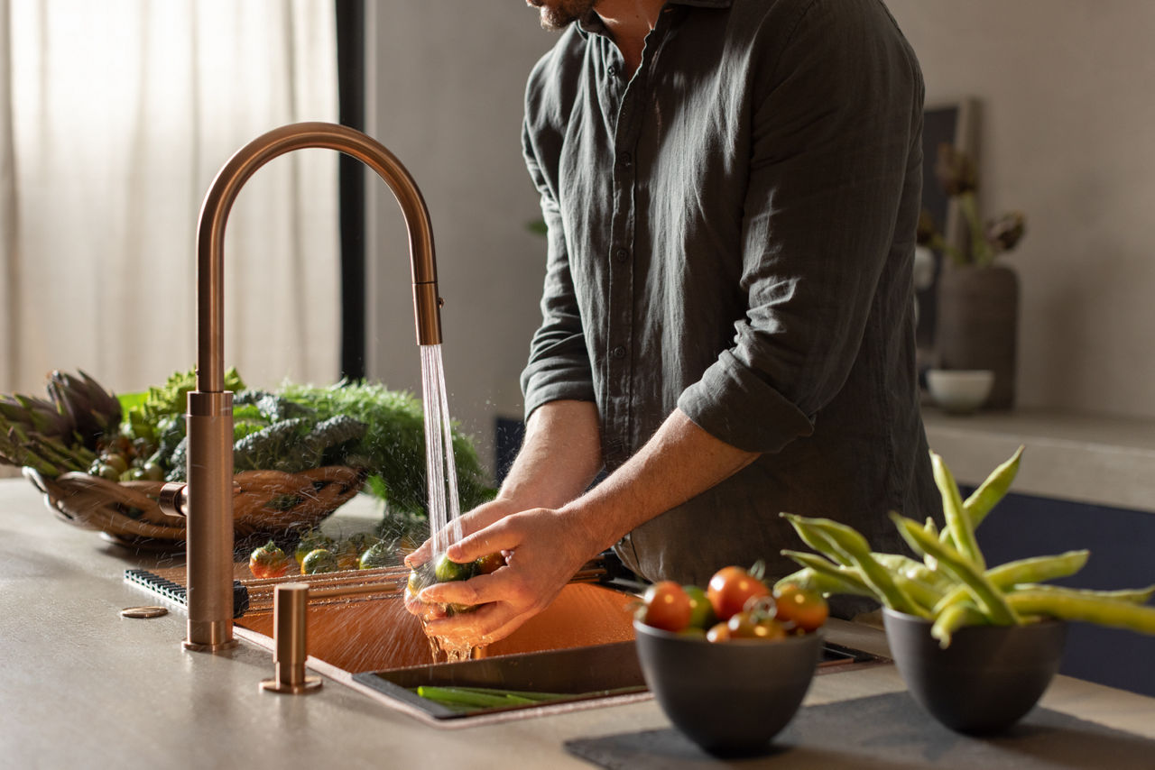 Mitigeur de cuisine en cuivre Mythos Masterpiece