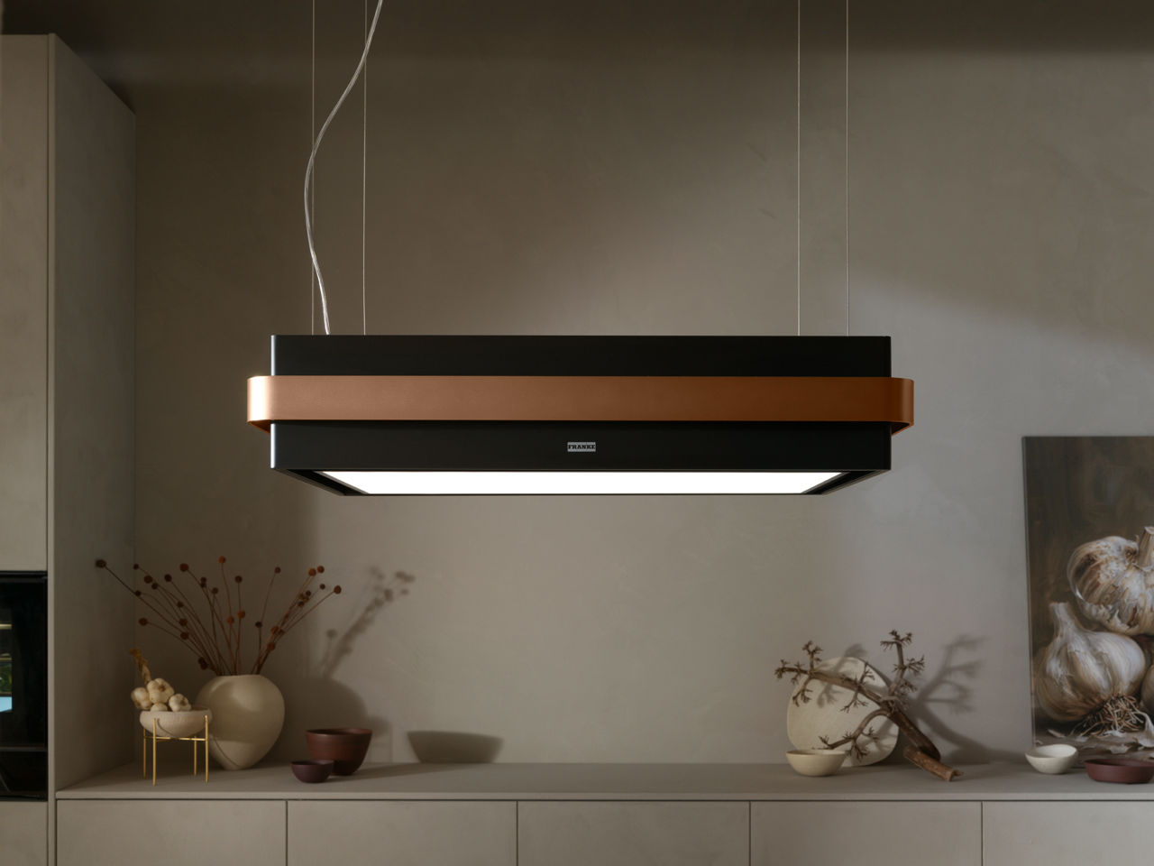 Dampkap Mythos Masterpiece in koper