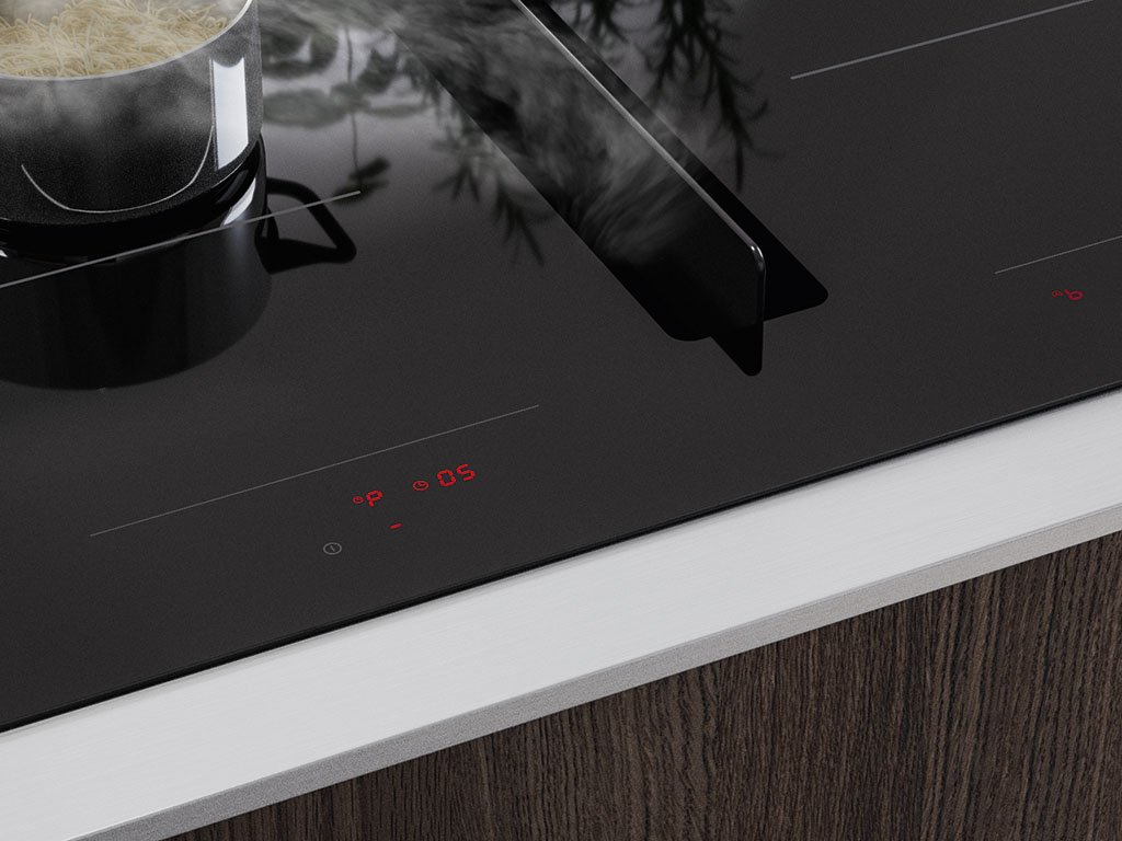 Slider control with ghost effect in Franke venting hob