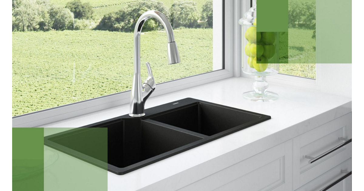 Évier En Granite Gris à Encastrer - Neuf - Pour Cuisine - Sans Marque